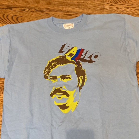 Mens XL Pablo Escobar graphic print tee shirt - Picture 2 of 4